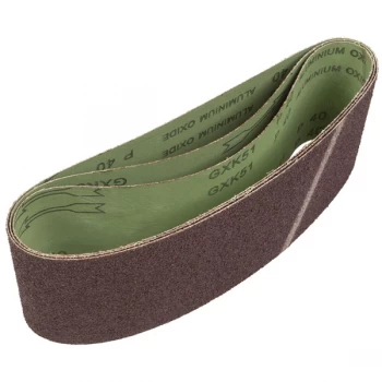 Image of Worksafe CB16140/3 Sanding Belt 100 x 610mm 40Grit - Pack of 3