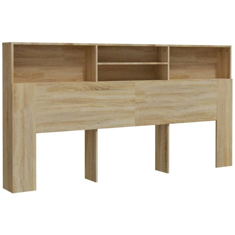 Image of VIDAXL Headboard Cabinet Sonoma Oak 200x19x103.5cm Vidaxl 8720286966747