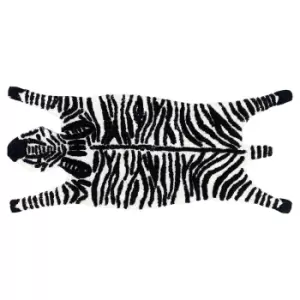 Image of Zebra Bath Mat Black/White