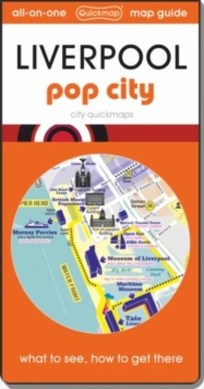 Image of Liverpool - pop city : Map guide of What to see & How to get there Sheet map, folded