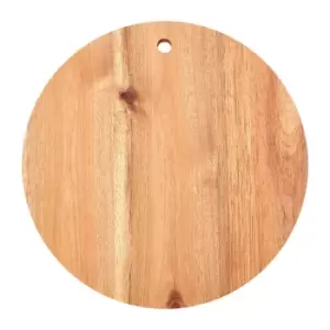 Image of Round Chopping Board with Blue Edge