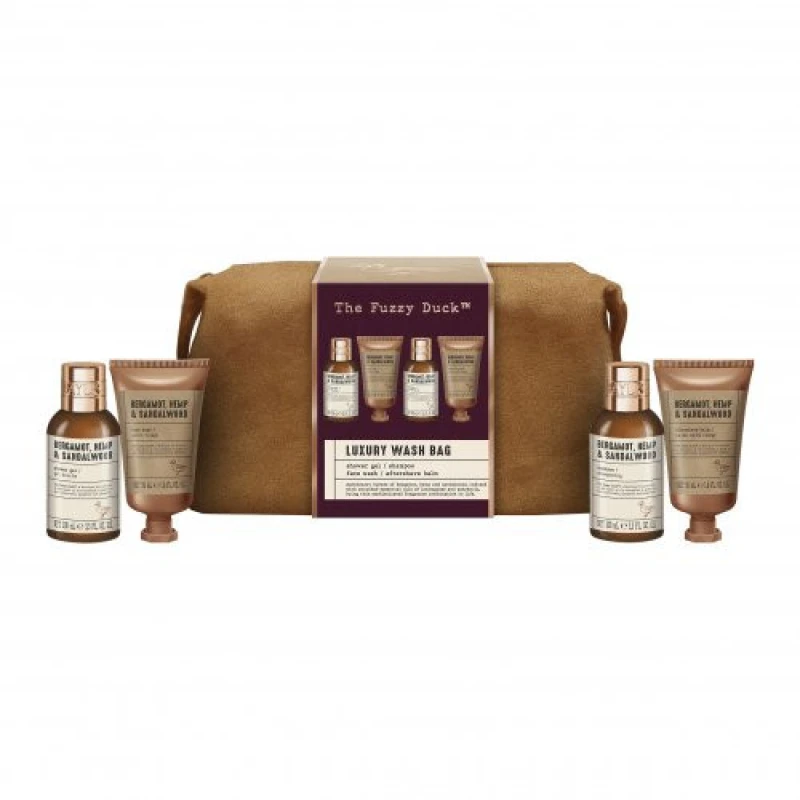 Image of Baylis & Harding Bergamot, Hemp & Sandalwood Luxury Wash Bag Gift Set 114205549