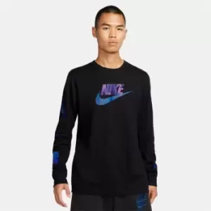 Image of Nike Sportswear Longsleeve T-Shirt Mens - Black