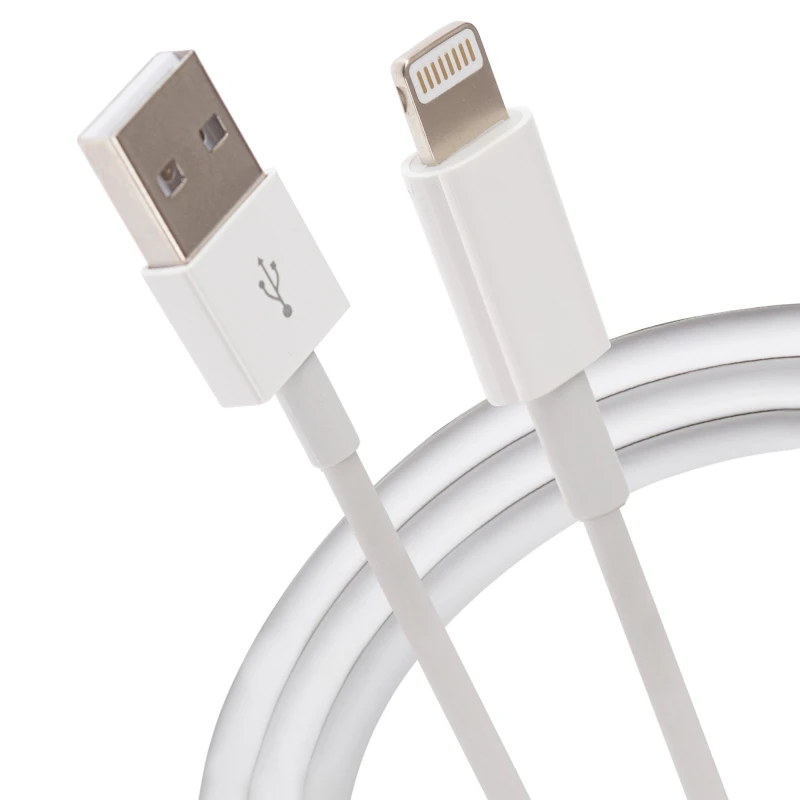 Image of Maplin Lightning Connector to USB-A Charging Cable White - 0.5m