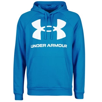 Image of Urban Armor Gear UA RIVAL FLEECE BIG LOGO HD mens Sweatshirt in Blue - Sizes XXL,S,XL,UK S,UK M,UK L,UK XL,UK XXL