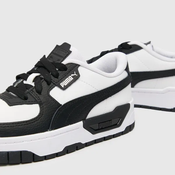 Image of PUMA white & Black cali dream Junior Trainers UK 12 (EU 31)