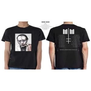 Image of Marilyn Manson - Heaven Upside Down Tour (Winter 2017) Unisex Small T-Shirt - Black
