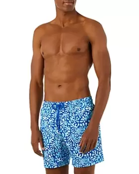 Image of Vilebrequin Turtle Habitat Print Swim Trunks