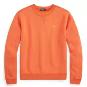 Image of Polo Ralph Lauren Fleece Crew Sweater - Orange