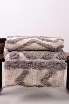 Image of 'Inca' 100% Cotton Tufted Throw