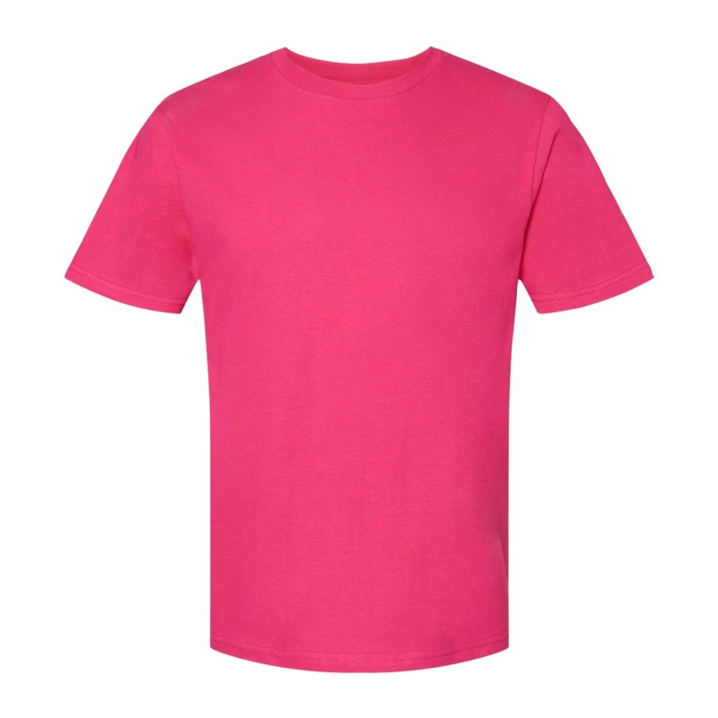 Image of Gildan Mens Softstyle Midweight T-Shirt in Pink Size: Small Pink Male S