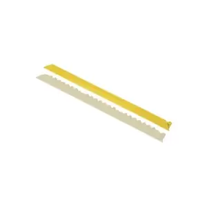 Image of Border edge, tapered, female version, yellow