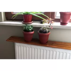 Image of Decorotika Etarad Handmade Natural Solid Wood 100 Cm Radiator Cover Shelf, Radiator Over Shelf, Radiator Top Shelf - Medium