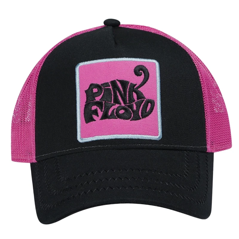 Image of Amplified Womens Pink Floyd Trucker Cap in Black Female One Size