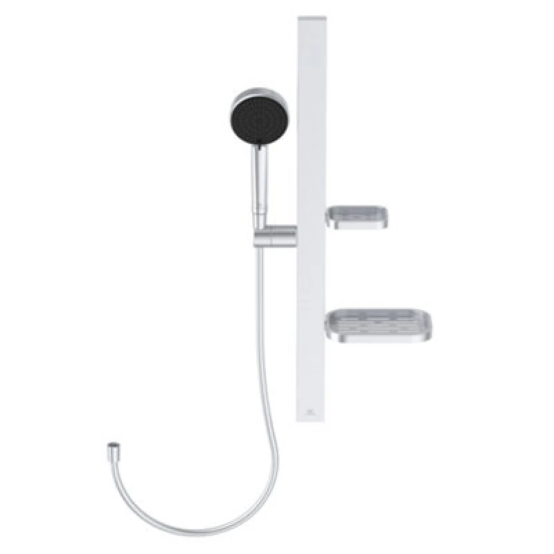 Image of Ideal Standard Alu+ Matt Silver Effect 3-Spray Pattern Shower Kit