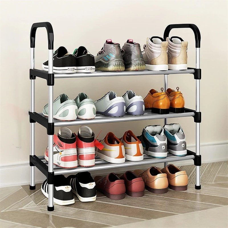Image of Cottonfy UK 3-Tier Stackable Shoe Rack - Black S