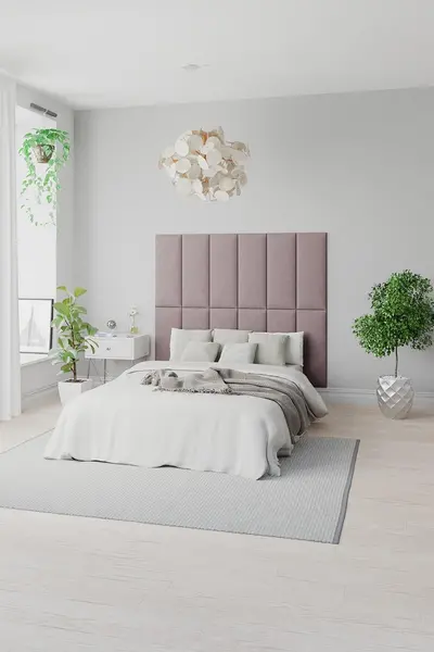 Image of Aspire EasyMount Wall Mounted Upholstered Panels, Modular DIY Headboard in Plush Velvet Fabric (Pack of 8) Emerald