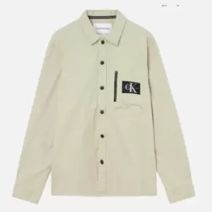 Image of Calvin Klein Jeans Plus Cotton Utility Overshirt - XXXXXL