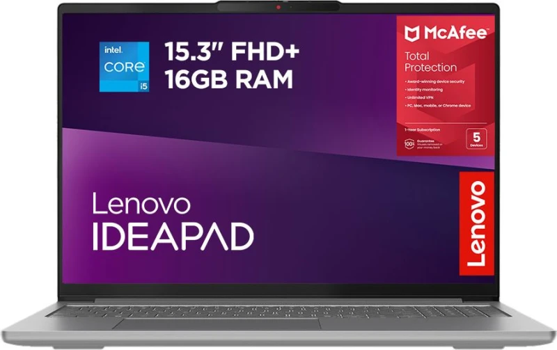 Image of Lenovo IdeaPad Slim 3 15IRH10 15.3" Laptop - Intel Core i5, 512GB SSD, 16GB RAM - Lunar Grey