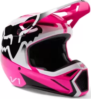 Image of FOX V1 Leed Motocross Helmet, pink Size M pink, Size M