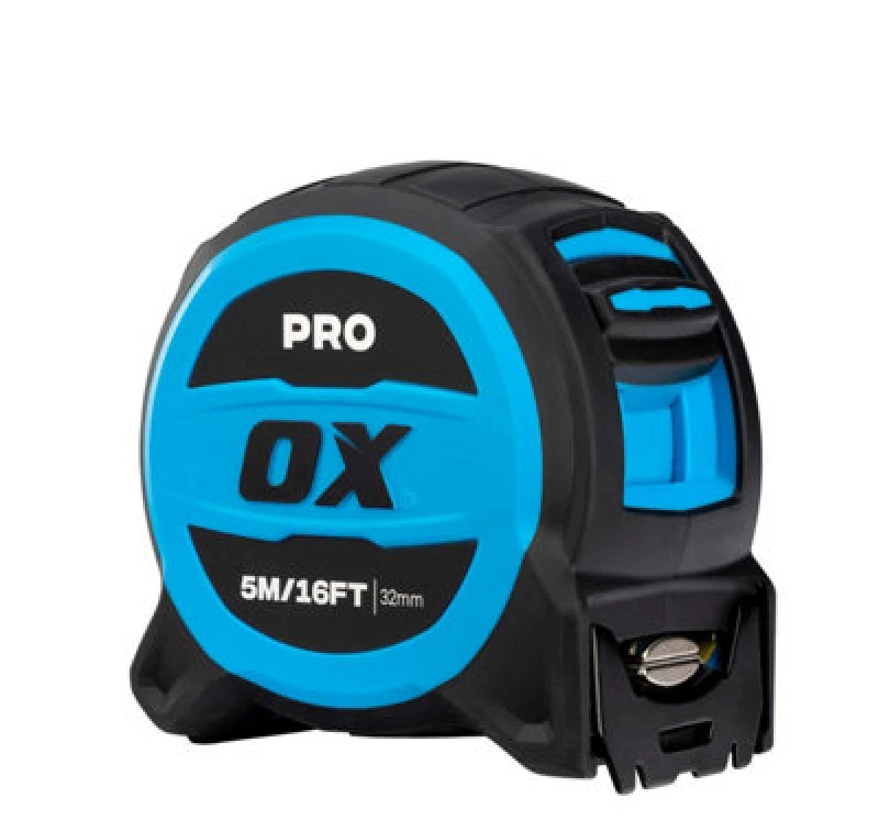 Image of Ox Tools Ox Pro 5M/16ft Magnetic Dual Hook Tape Measure 32mm Wide Tuff Blade Ox-P506405