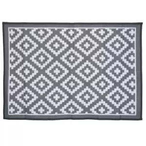 Image of Charles Bentley Plastic Indoor/Outdoor Rug Medium - Grey