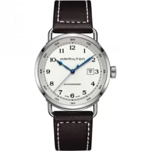 Image of Mens Hamilton Khaki Navy Pioneer Automatic Watch
