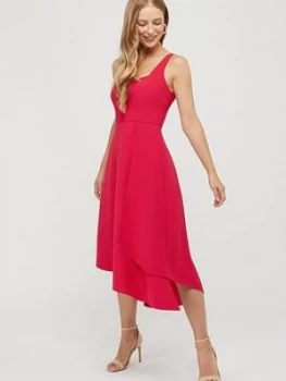 Image of Monsoon Poppy Sustainable Plain Dress - Pink