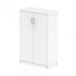 Image of Trexus Office High Cupboard 800x400x1600mm 3 Shelves Walnut Ref S00007