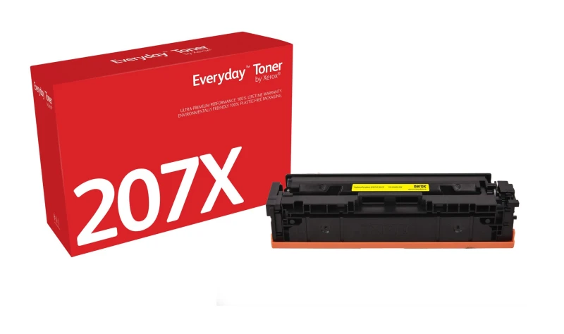 Image of Xerox Everyday Yellow Toner by Xerox compatible with HP 207X (W2212X), High capacity 006R04198