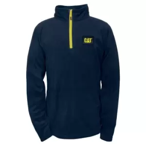 Image of Caterpillar Mens Concord Fleece Pullover (S) (Navy)