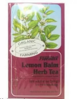 Image of Floradix Organic Lemon Balm Tea 15 filterbags