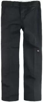 Image of Dickies Slim Straight Double Knee Rec Cloth Trousers black