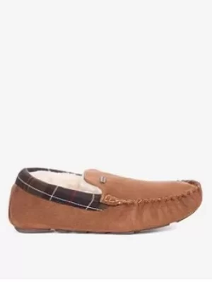 Image of Barbour Monty Slippers, Camel, Size 8, Men