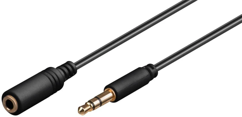 Image of Microconnect AUDLG05G audio cable 0.5 m 3.5mm Black