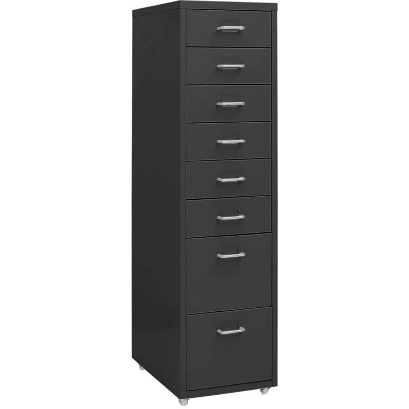 Image of VIDAXL Mobile File Cabinet Anthracite 28x41x109cm Metal Vidaxl 8720286588352