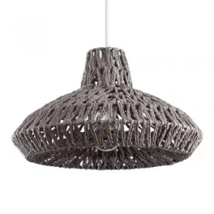Image of Hamilton Wicker Pendant Shade in Grey