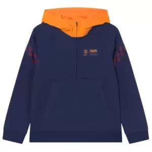 Image of 2021-2022 Barcelona Travel Fleece Hoodie (Blue Void)