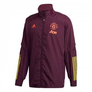 Image of adidas Manchester United European Jacket 2020 2021 Mens - Purple