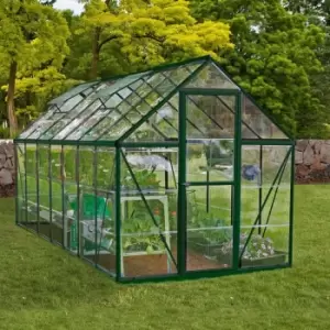 Image of Palram Canopoi Harmony Green 6 x 14ft Greenhouse - Garden & Outdoor