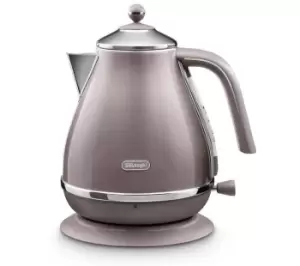 Image of DeLonghiIcona Metallics KBOT3001.PK Jug Kettle - Violet, Purple,Silver/Grey