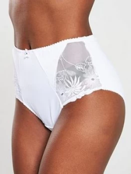 Image of Pour Moi St Tropez High Waist Deep Brief - White, Size 8, Women