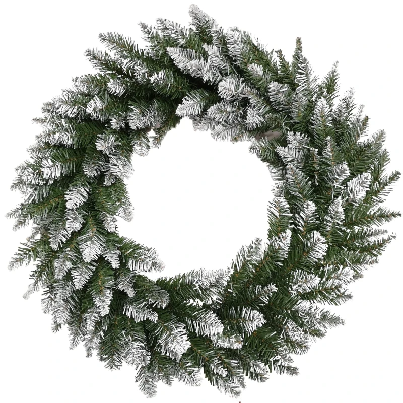 Image of 60cm Snow Tip Christmas Wreath with 160 Bullet Tips