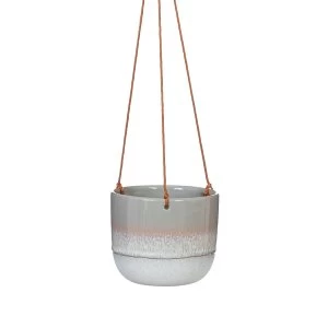 Image of Sass & Belle Mojave Glaze Grey Hanging Planter