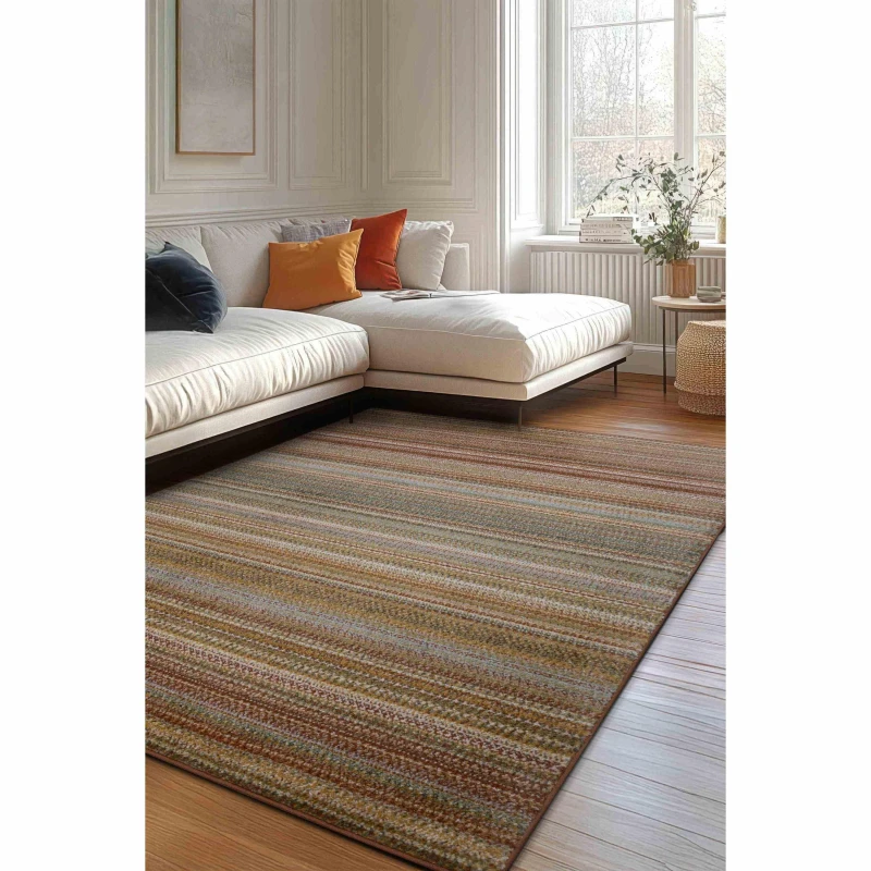 Image of Homemaker Echo Multi Stripe Rug Multi unisex 160x230cm
