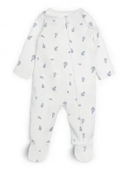 Image of Mamas & Papas Printed Zip Sleepsuit Baby Boys