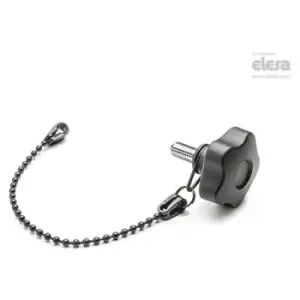 Image of Elesa - Lobe knob-VCT.25 p-M5x16-LP-C9 Black