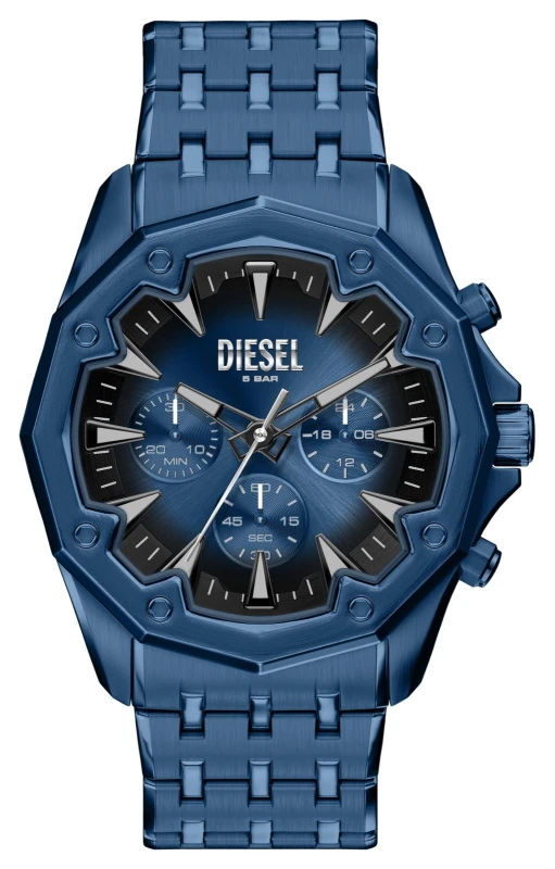 Image of Diesel DZ4705 Stinger Chronograph (46mm) Blue Gradient Dial Watch