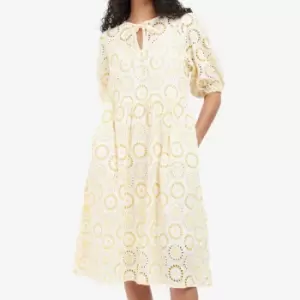 Image of Barbour Edis Borderie Anglaise Cotton Dress - UK 8