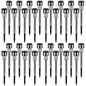 Image of Pathway Light 32Pcs Stainless Steel Multicoloured